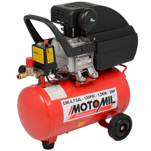 Motocompressor 24 Litros 2 HP Bivolt da Motomil